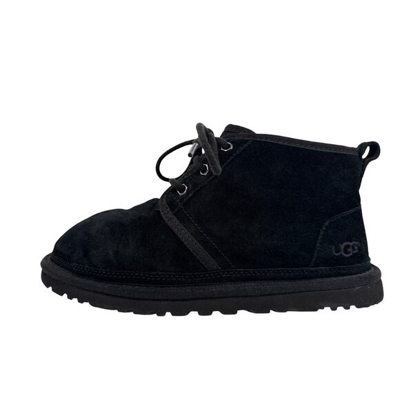 UGG Neumel Boots‎ Mens 8 Black Suede Lace-Up 3236 Lined